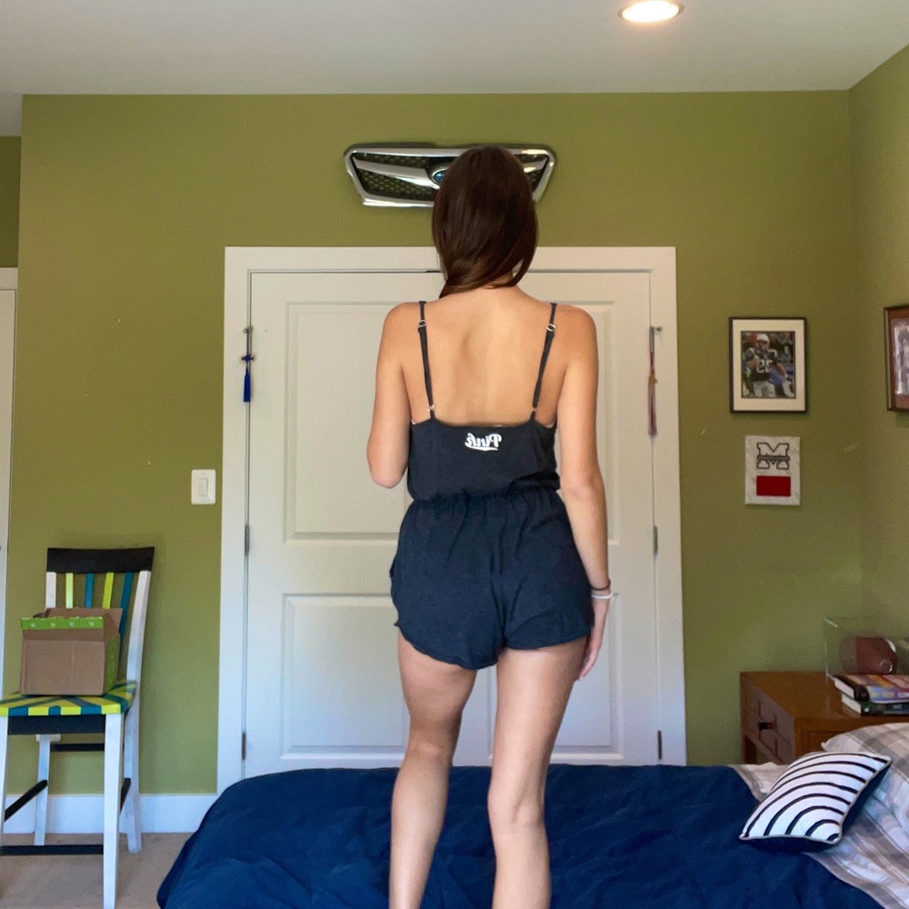 Soft dark grey romper